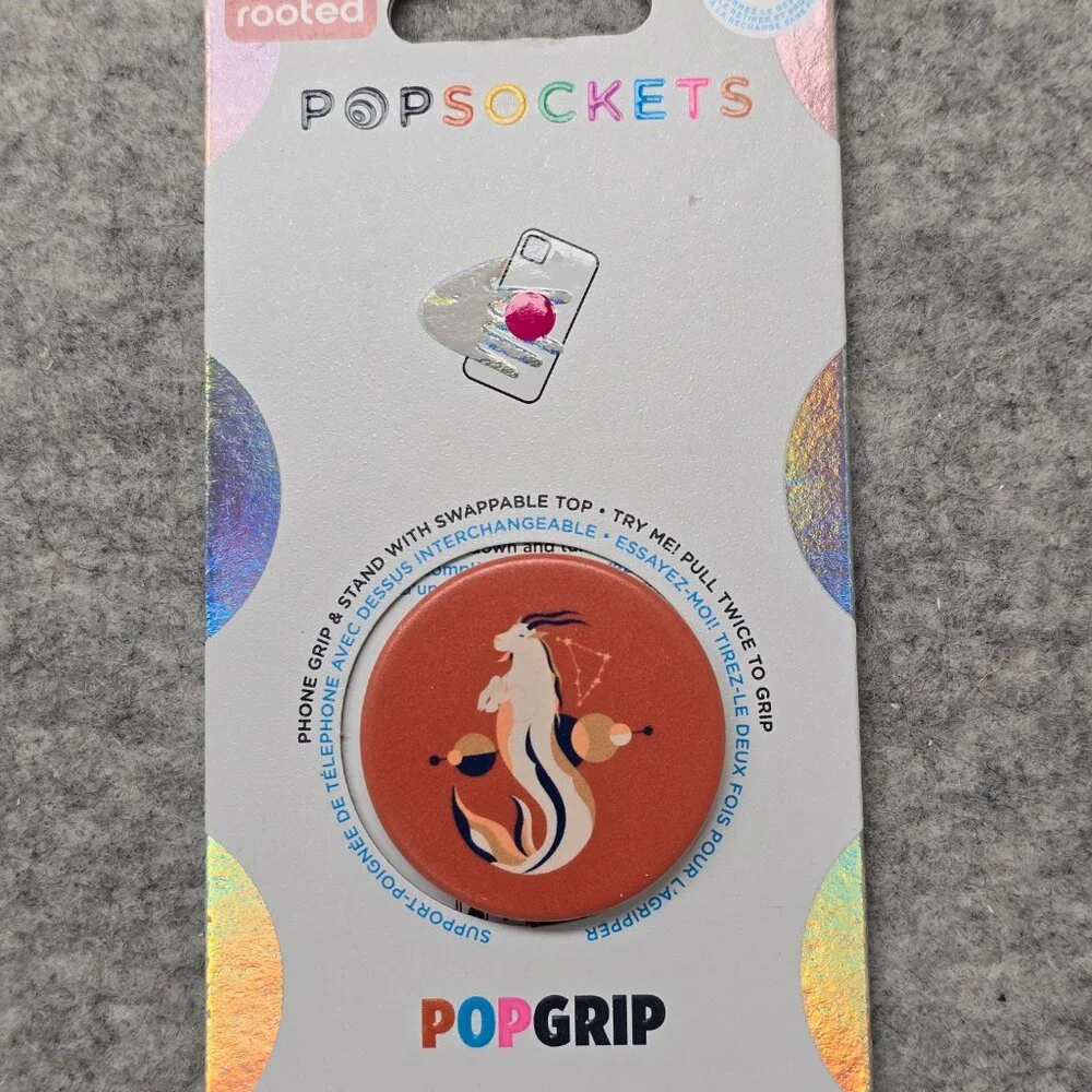 be rooted Capricorn Popsockets Single Grip & Stand Universal Phones Holder